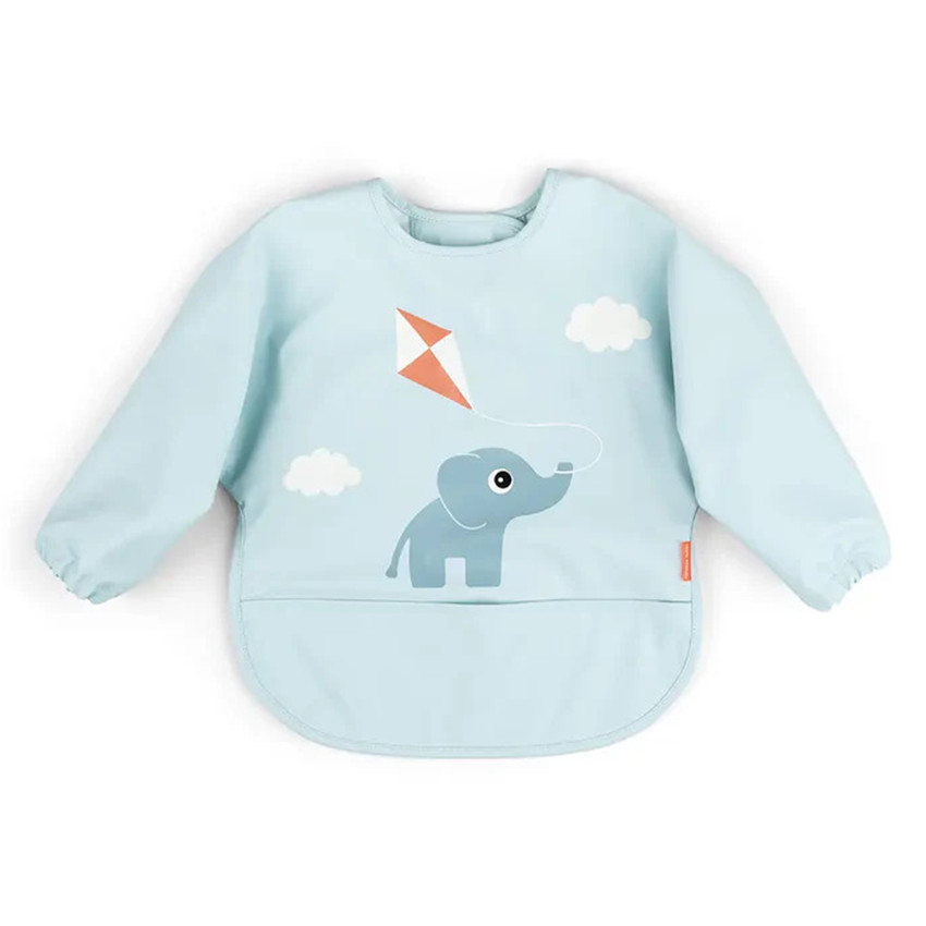 Schort Slab met mouwen en opvangvakje Playground Blauw 