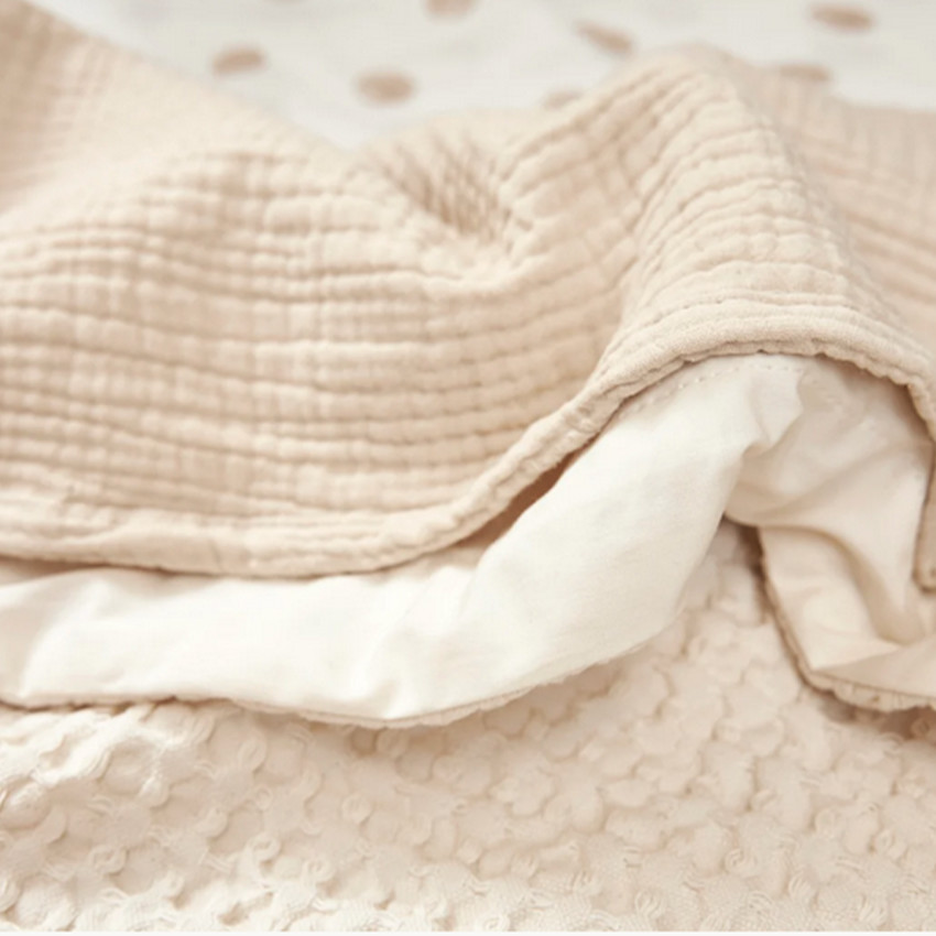 Drap mousseline prélavée - Soft Sand - 100x150 cm 