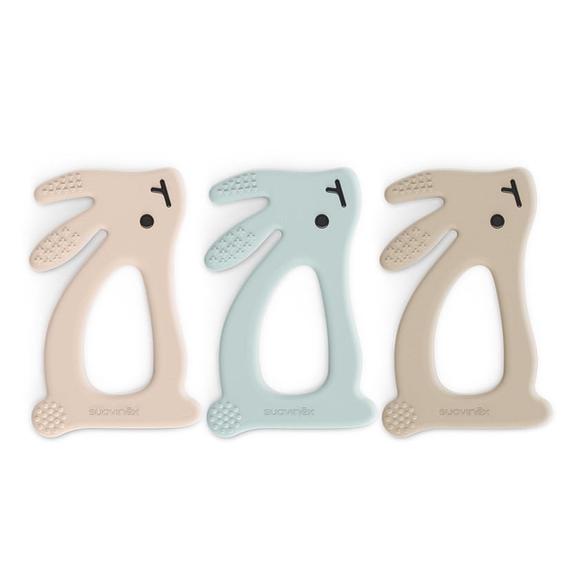 Anneau de dentition en silicone Lapin (coloris aléatoire) 