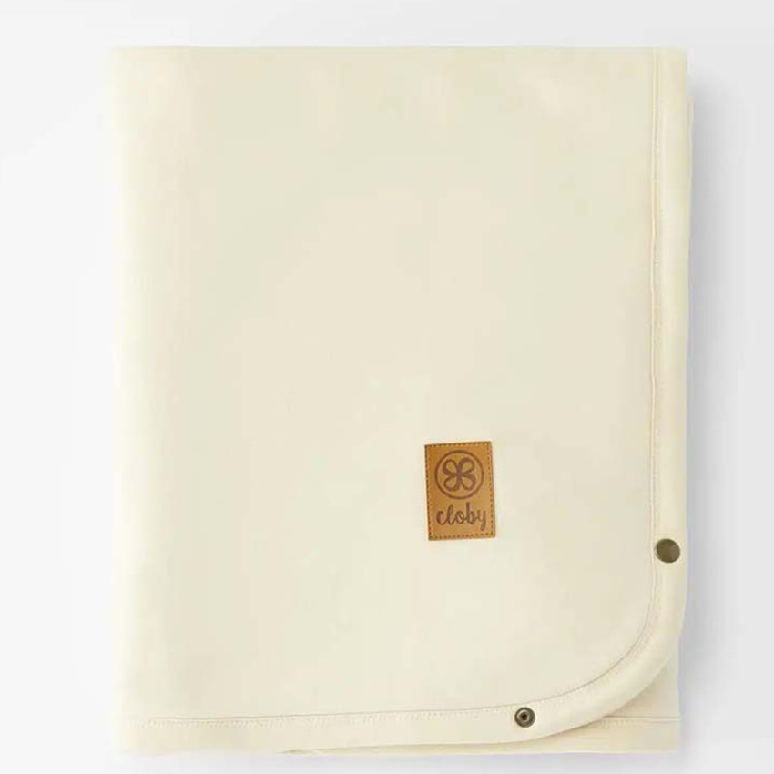 Couverture Teddy multifonctionnelle 95x75cm Off White  