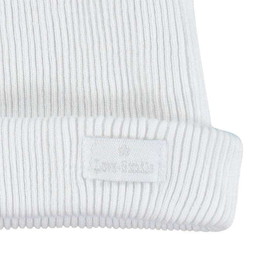 Bonnet côtelé en coton  