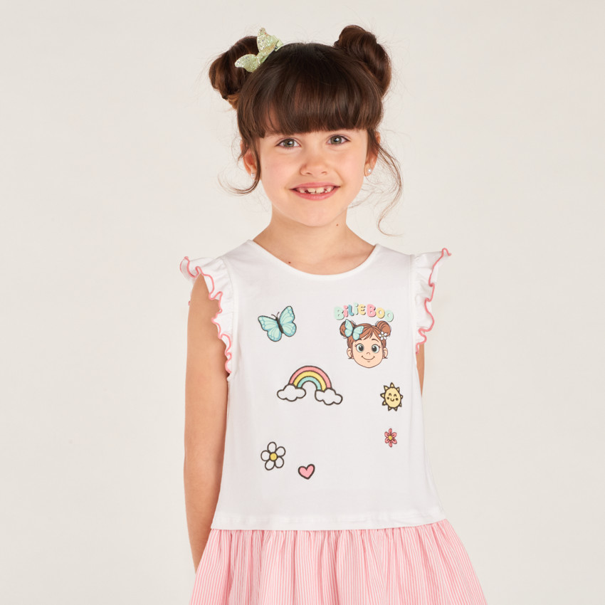 Robe 2-en-1 broderie Bilie Boo pour fille 