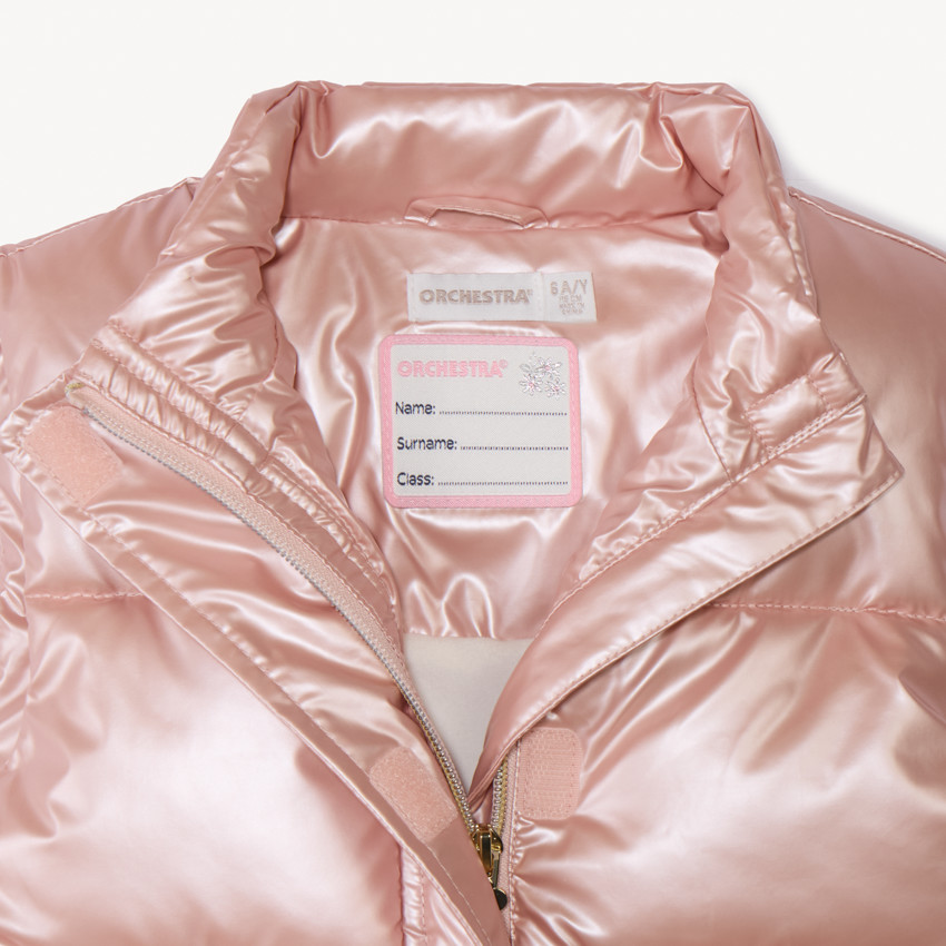 Mouwloze donsjas met iriserend effect voor meisjes 