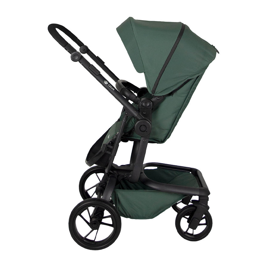 Poussette tout-terrain Spider châssis noir - Vert  