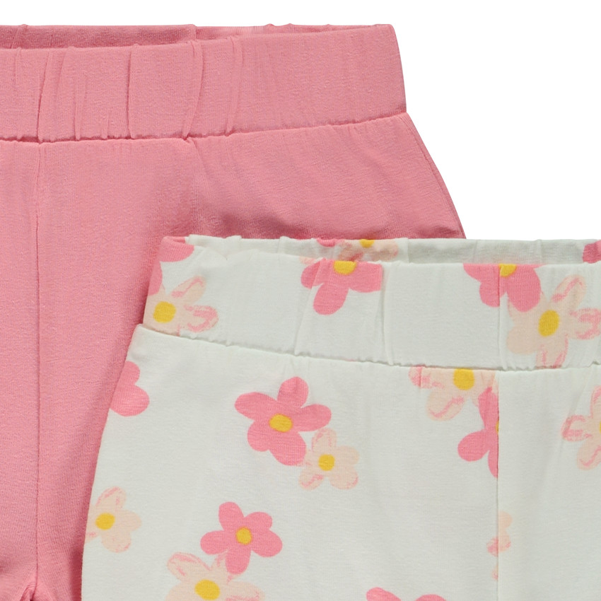 Lot de 2 shorts fantaisie en jersey pour bébé fille 