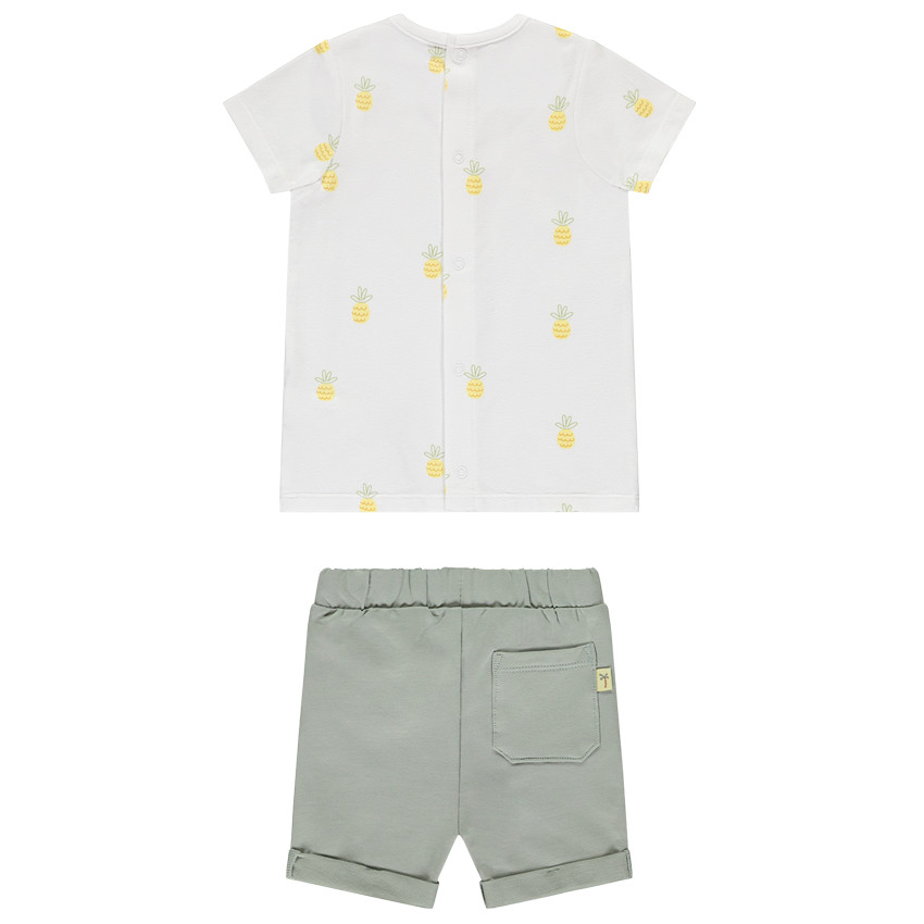 Ensemble 2 pièces avec t-shirt imprimé ananas pour bébé garçon 