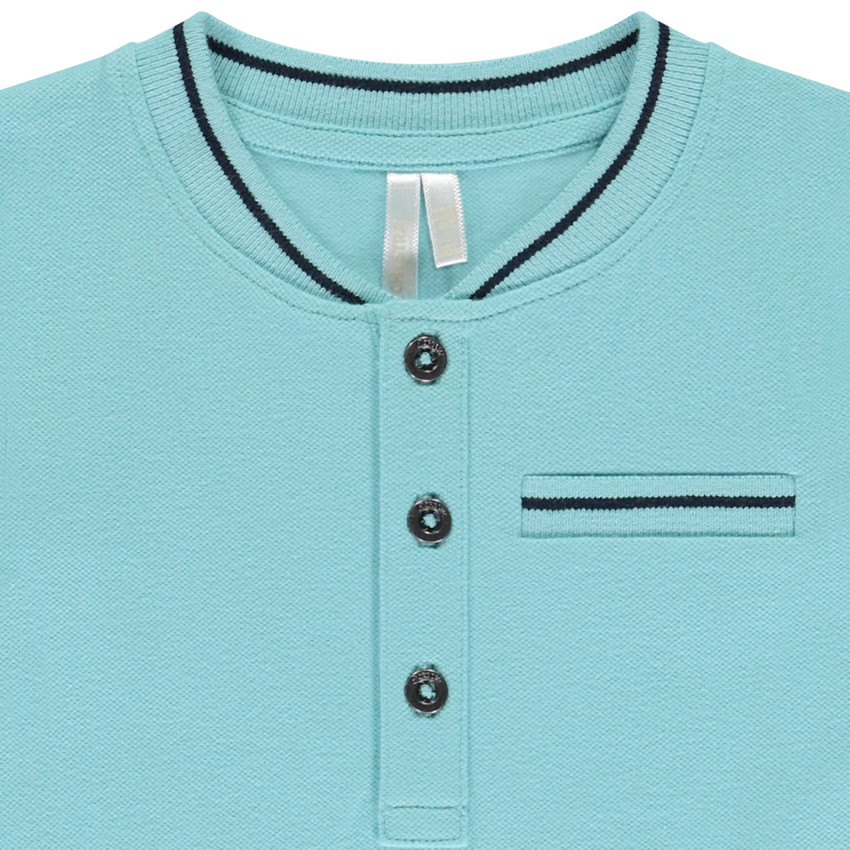 Polo met korte mouwen en teddy kraag voor baby jongen 