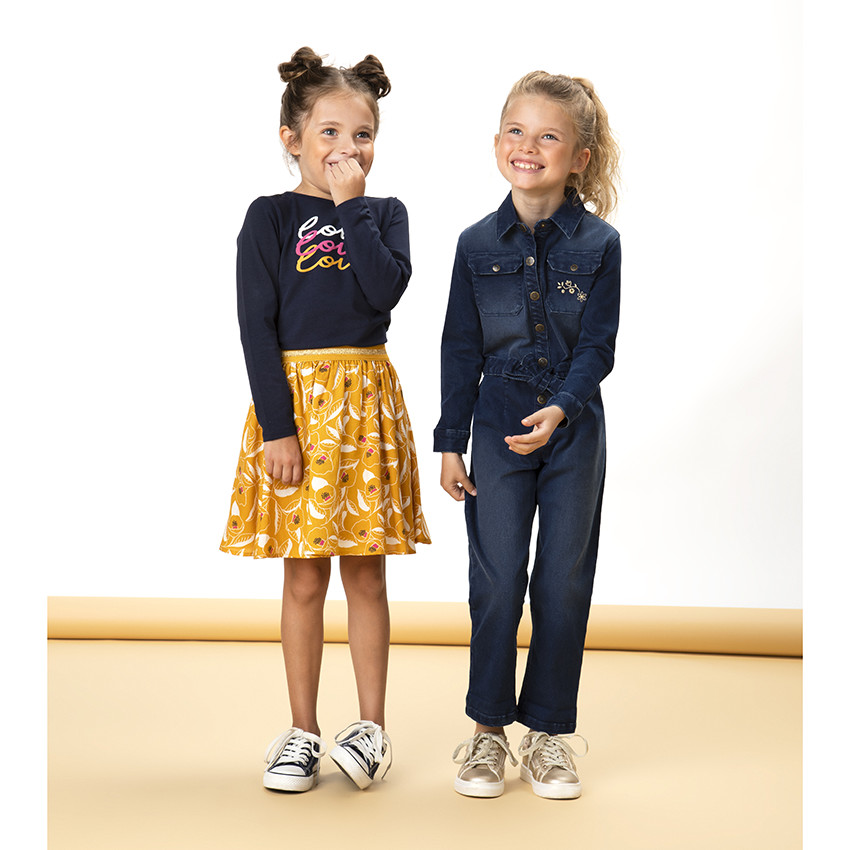 T-shirt manches longues en jersey print love pour fille 