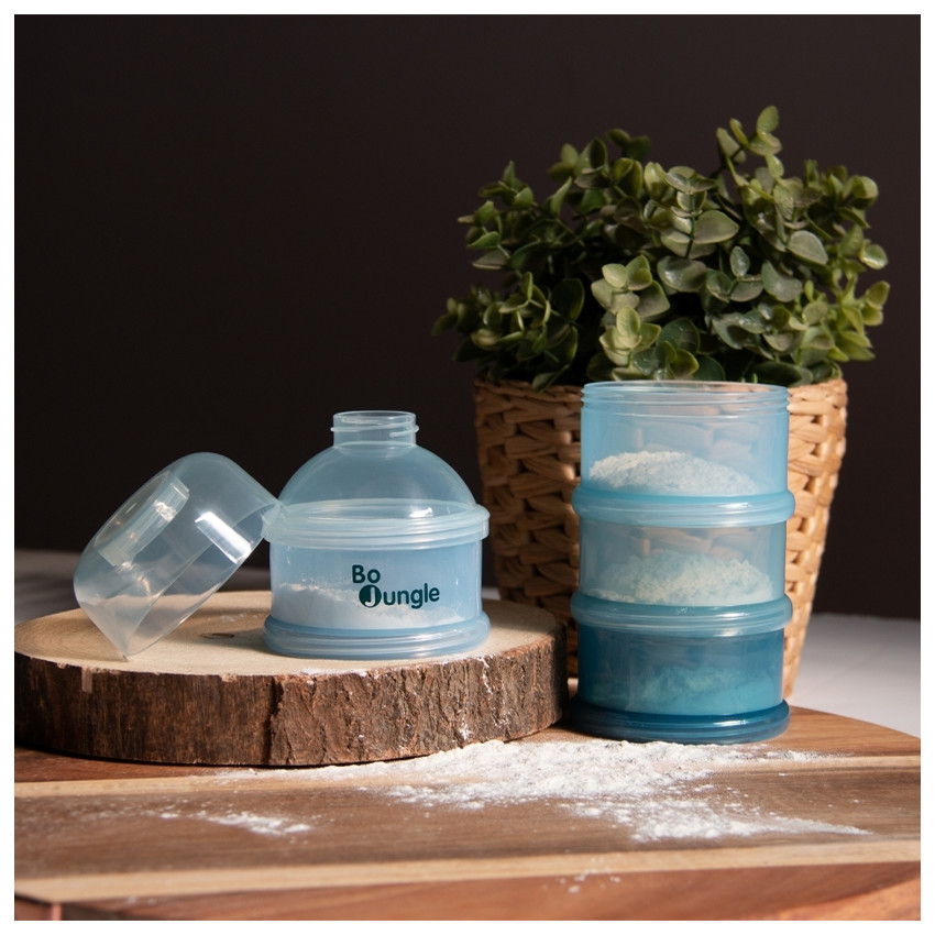 Boîte doseuse poudre de lait Bleu Classic  