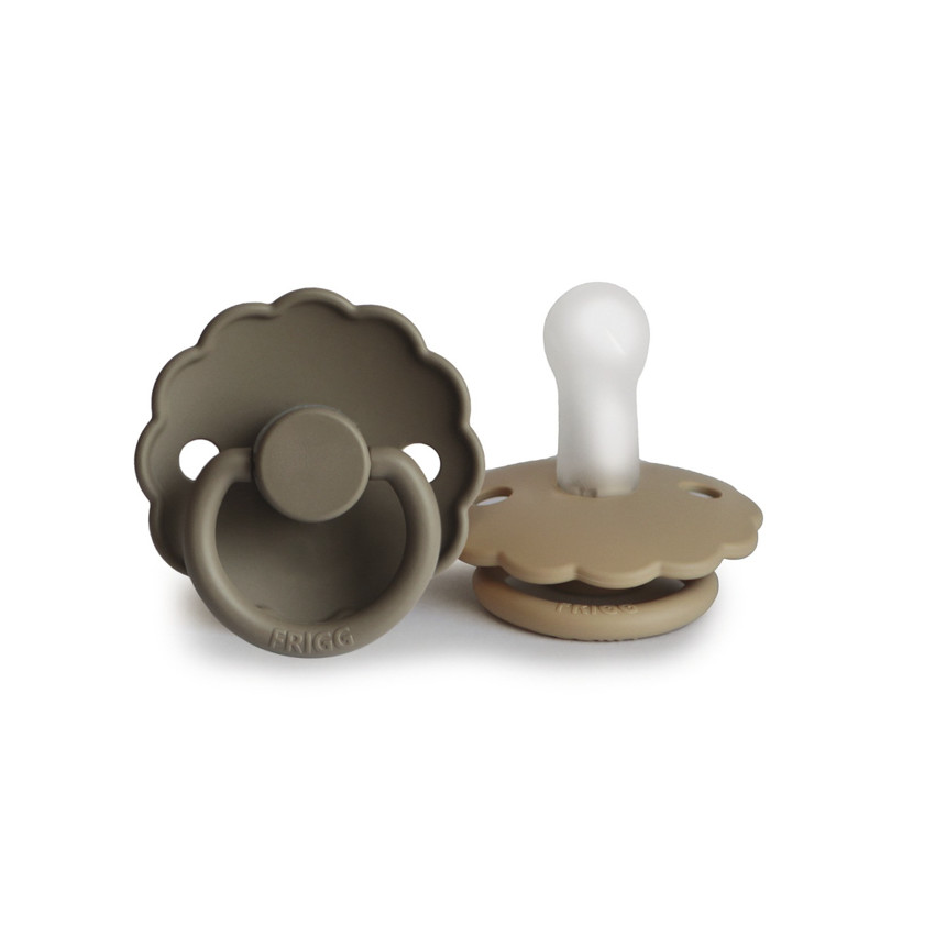 Lot de 2 sucettes en silicone Daisy T1  