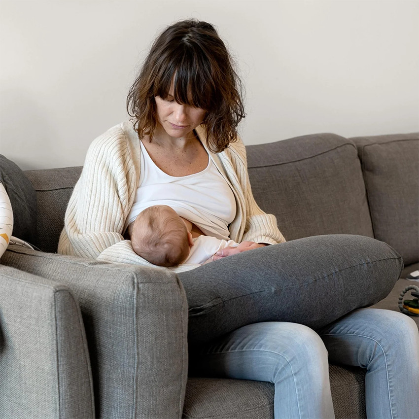 Grand coussin multi-usage Buddy Anthracite Chiné 