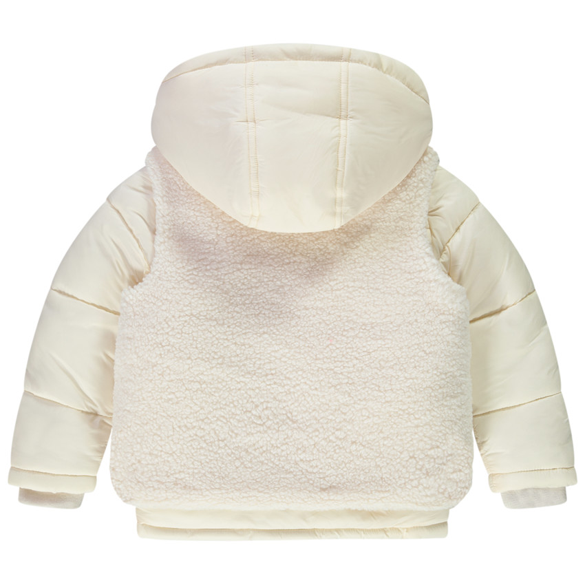 Parka 2 en 1 en fausse fourrure pour fille 