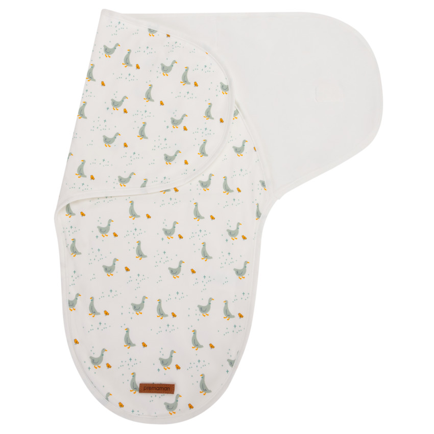 Deken met afdruk van ganzen 