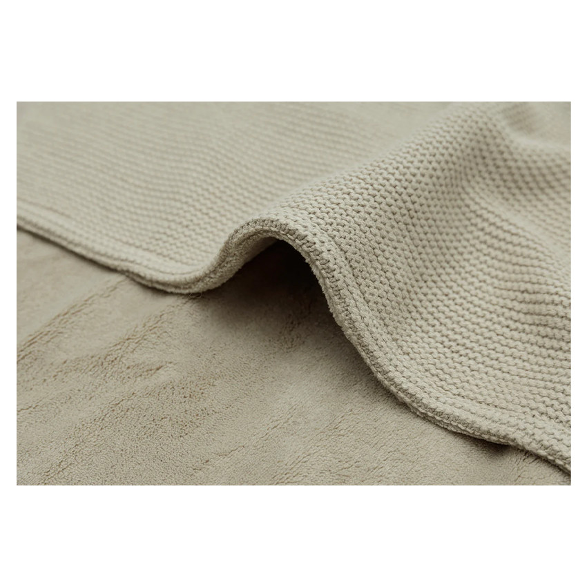 Couverture berceau Basic Knit Fleece 75x100 cm - Vert Olive 