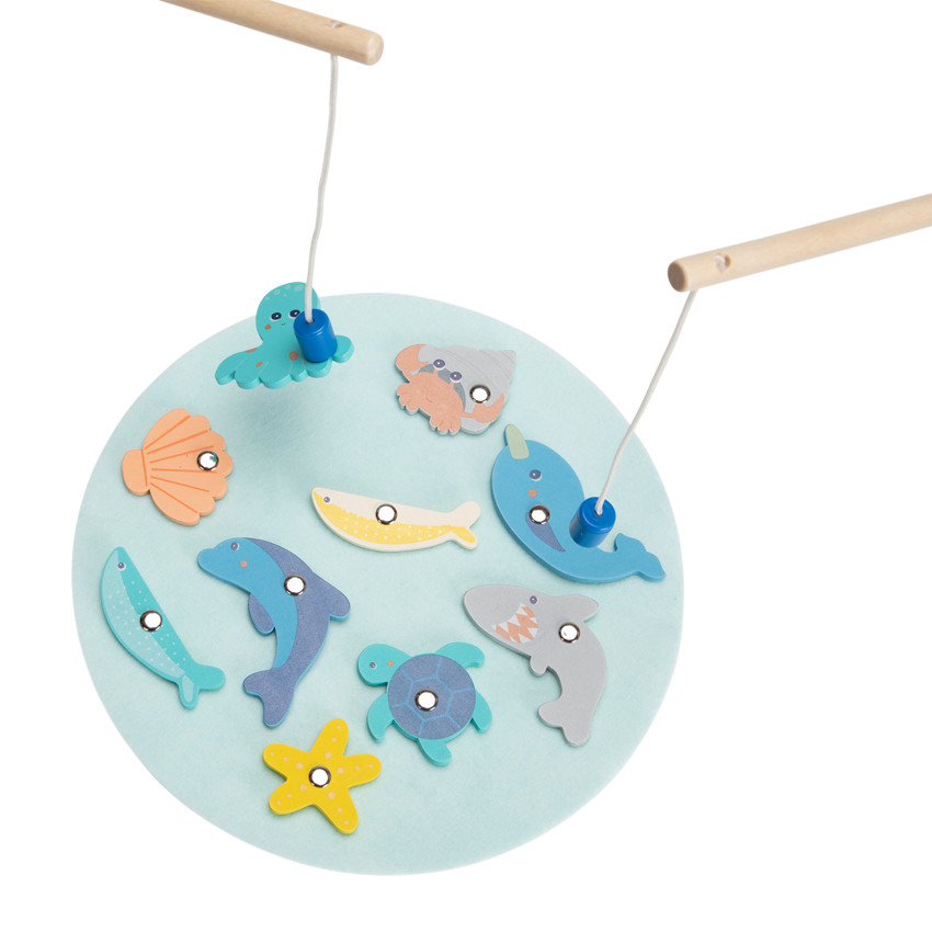 Jouet musical électrique jeu de pêche jouet de pêche jeu d'enfant avec  aimant poisson jouets pour enfants jeu de rôle amusant 