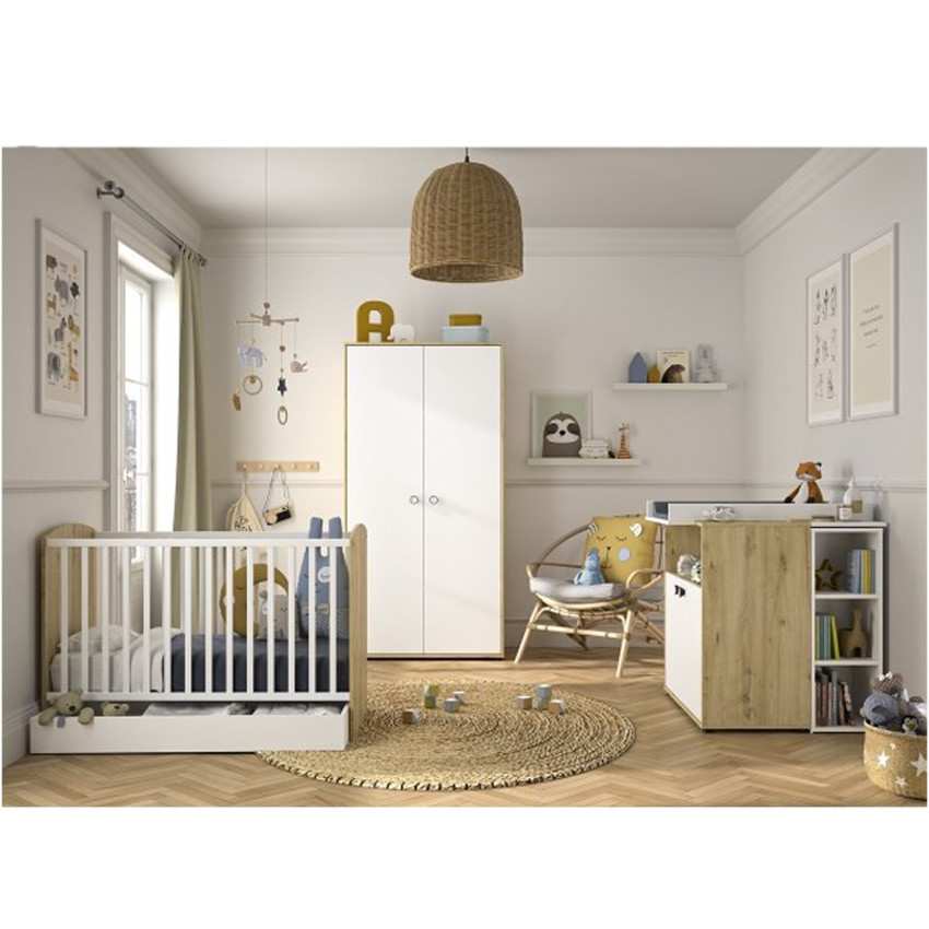 Tiroir de lit Arthur 140 cm - Blanc 