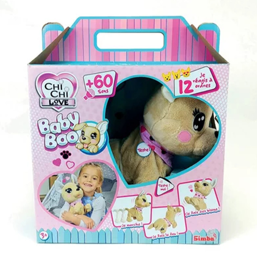 Peluche interactive Chi Chi Love Baby Boo 30 cm 4ans+ 