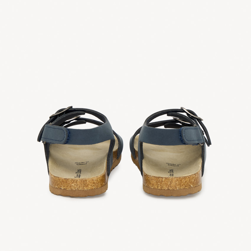 Sandales à double boucles avec lanière à scratch pour garçon 