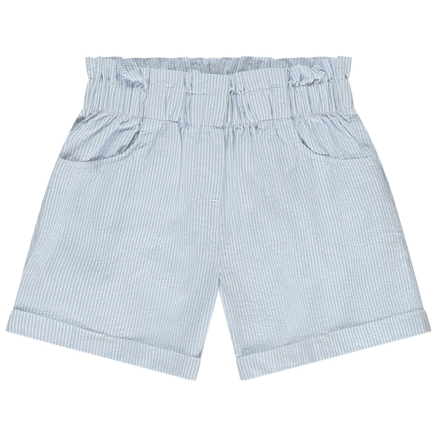 Short voor meisjes in gestreepte seersucker 