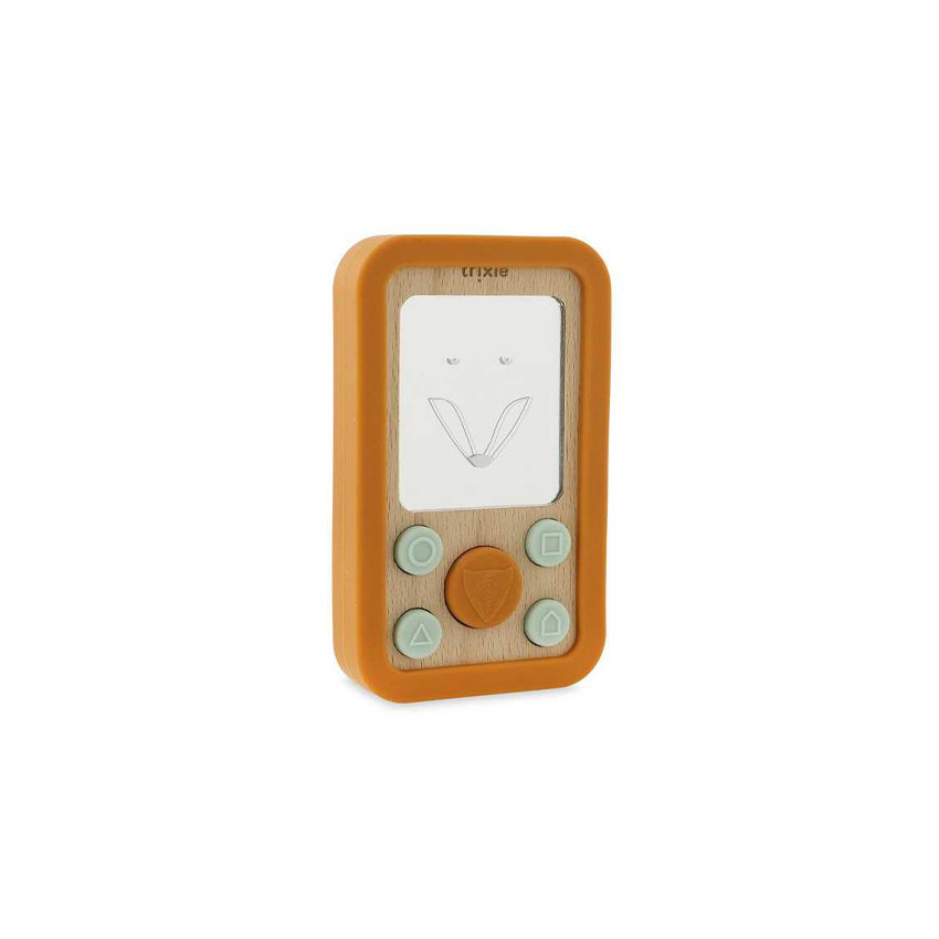 Téléphone en silicone et bois Mr Fox  