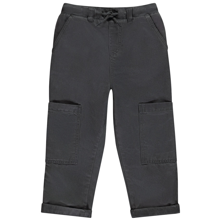 Pantalon cargo en toile doublée pour bébé garçon 