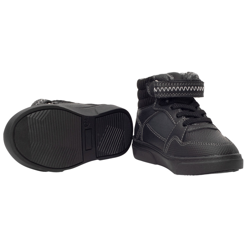 Fluwelen enkellaarsjes met bontvoering voor jongens 