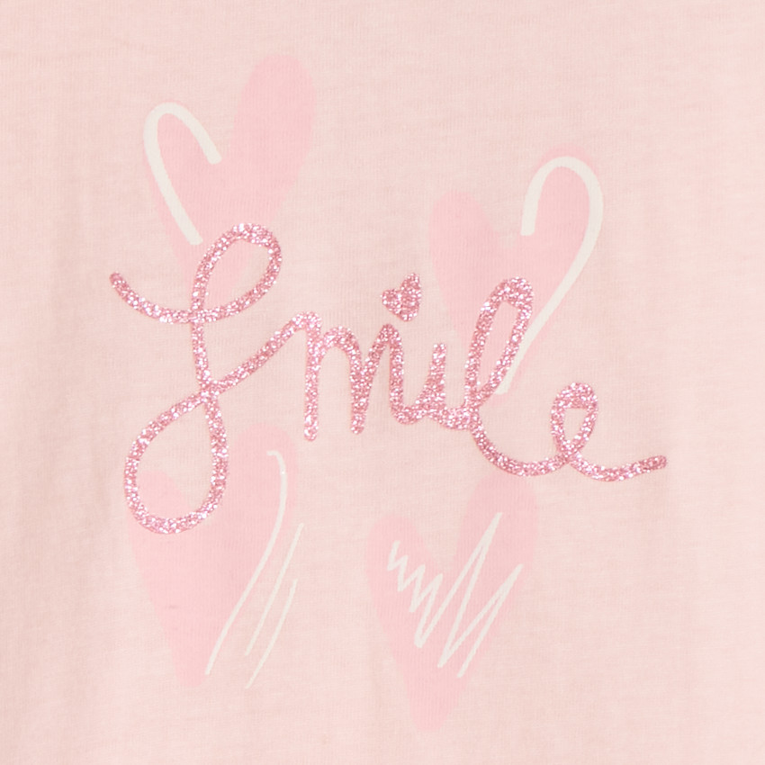 T-shirt met lange mouwen en fantasieprint voor babymeisje 