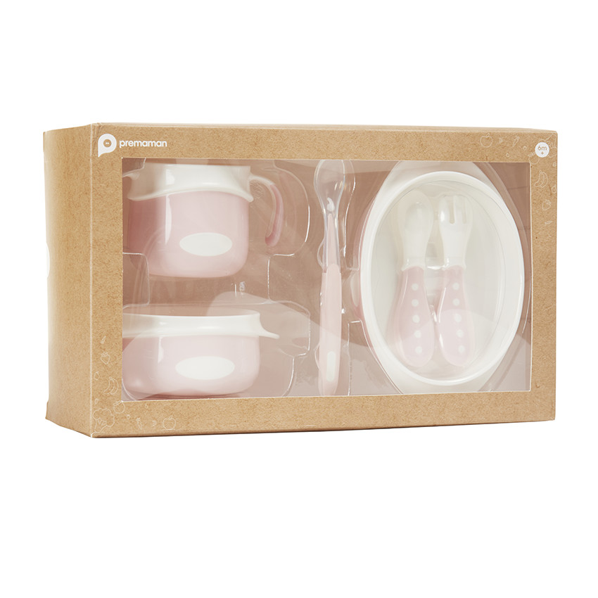 Set repas 6 pièces Yummix rose 