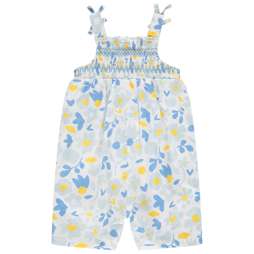 Korte jumpsuit met bloemen voor meisjes 