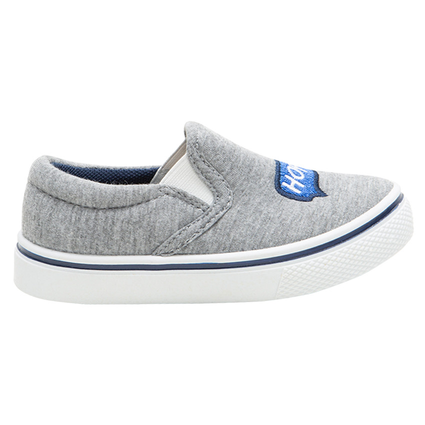 Baskets basses en toile avec élastiques et bulle brodée et SmileyWorld du 24 au 29 