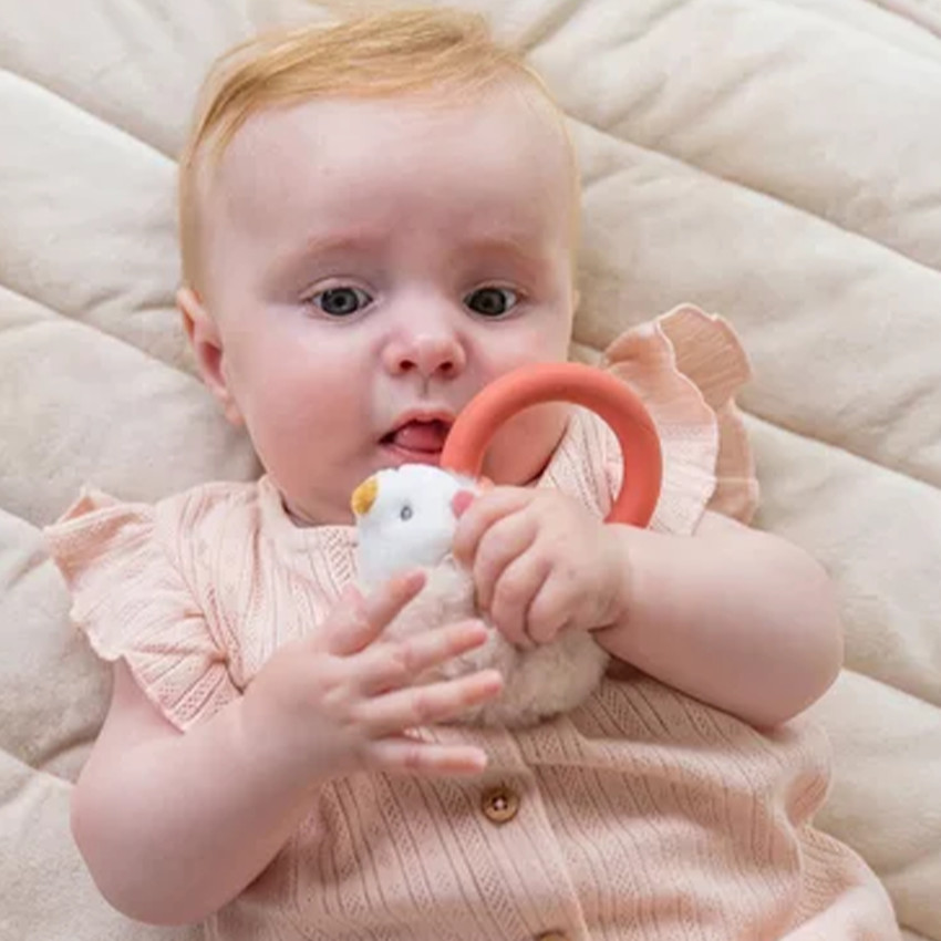 Rammelaar met siliconen Ring - Mila, Lana & Zoë  