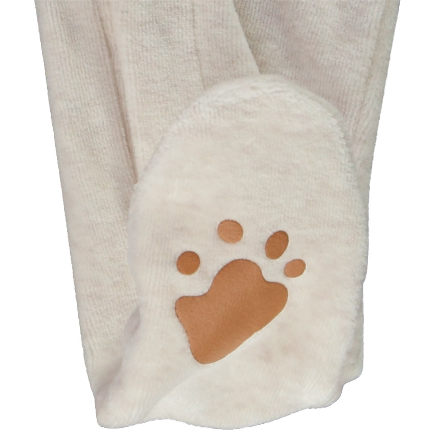 Dors-bien en velours chiné visuel ludique pour bébé garçon 