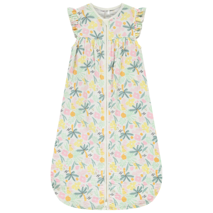 Gigoteuse volantée TOG 0.5 imprimé jungle pour bébé fille 