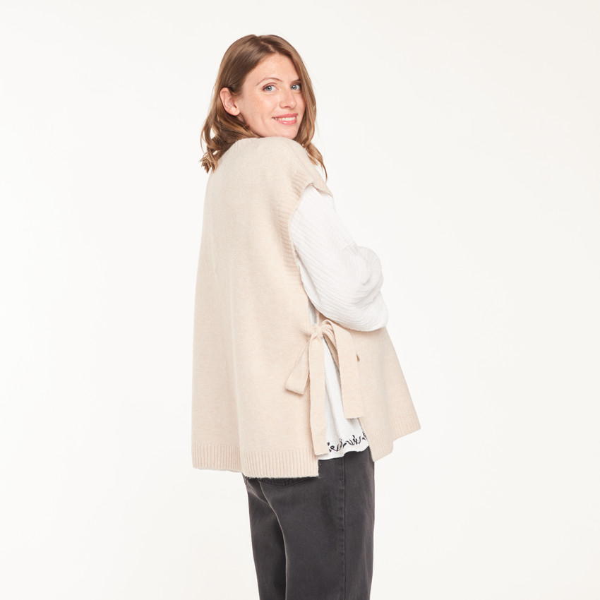 Pull de grossesse sans manches 