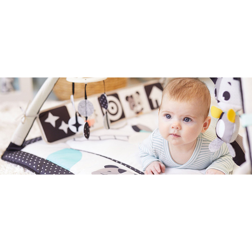 Speeltapijt Classic Gymini Black & White 