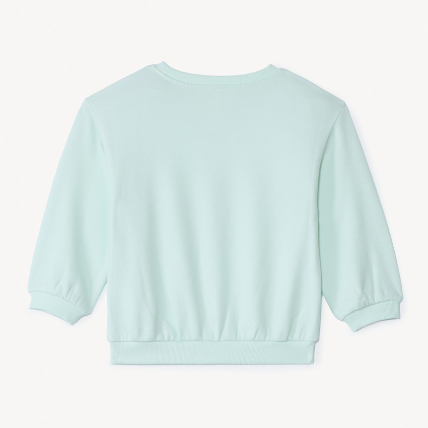 Oversized sweater met print voor babymeisjes 