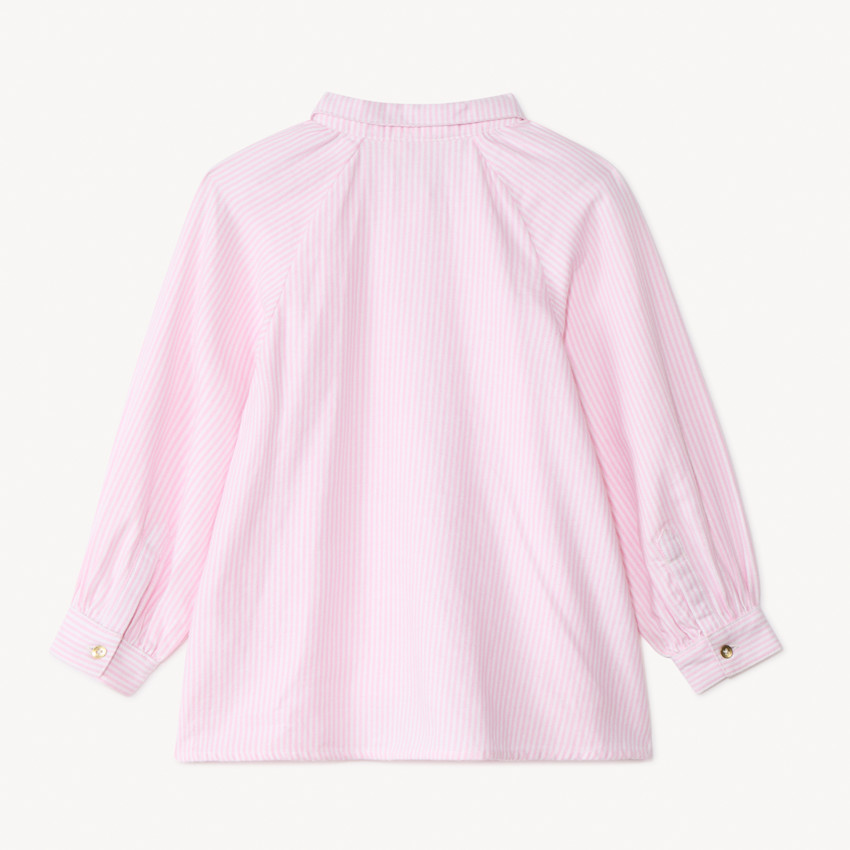 Chemise manches longues à rayures pour fille 