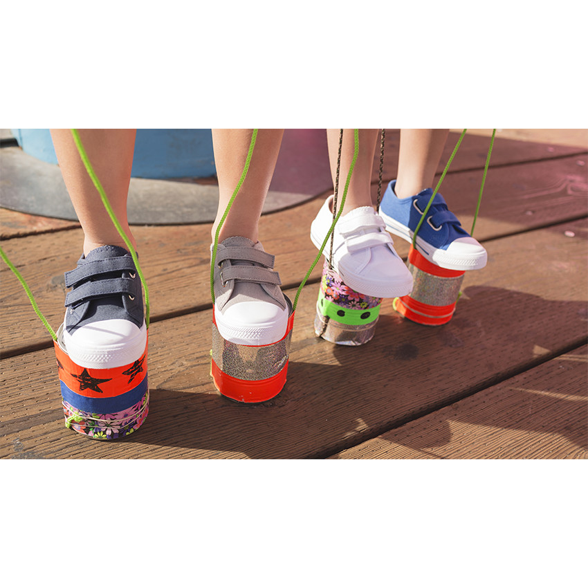 Lage sneakers van linnen met klittenbandsluiting van maat 20 tot 23 