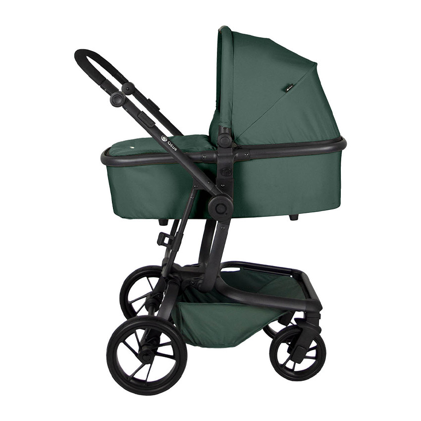 Poussette tout-terrain Spider châssis noir - Vert  