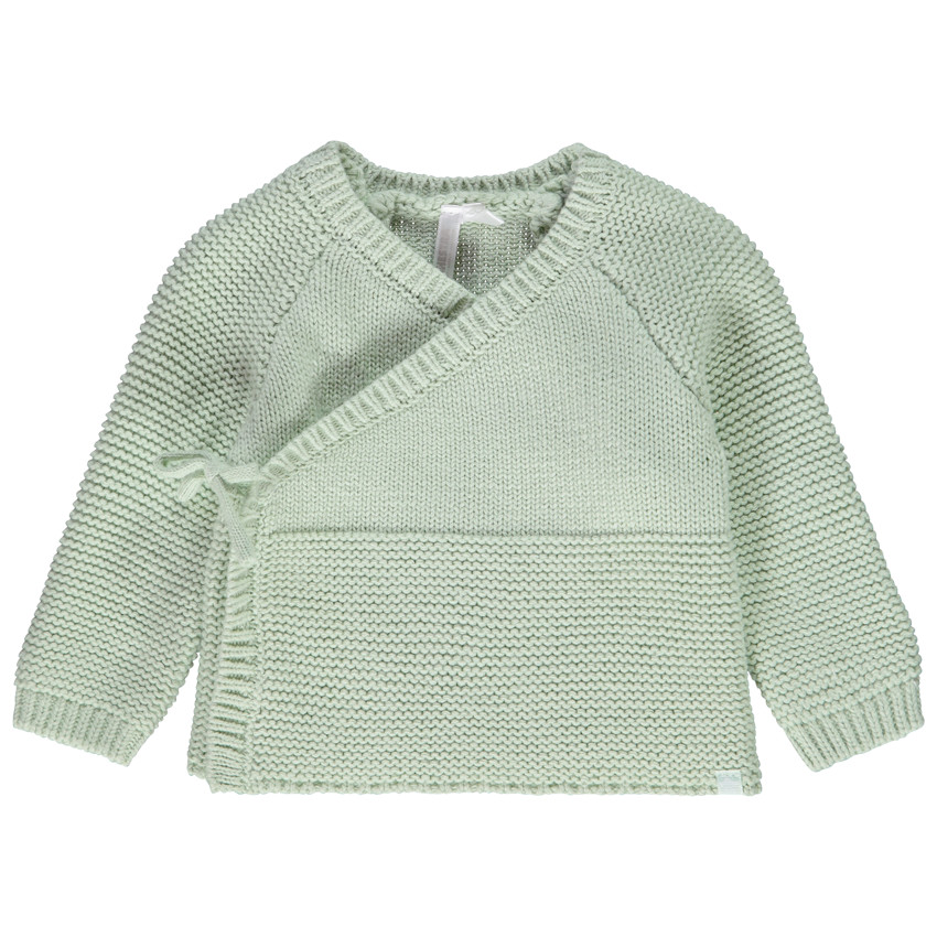 Vest met gebreid effect voor prematuur baby 