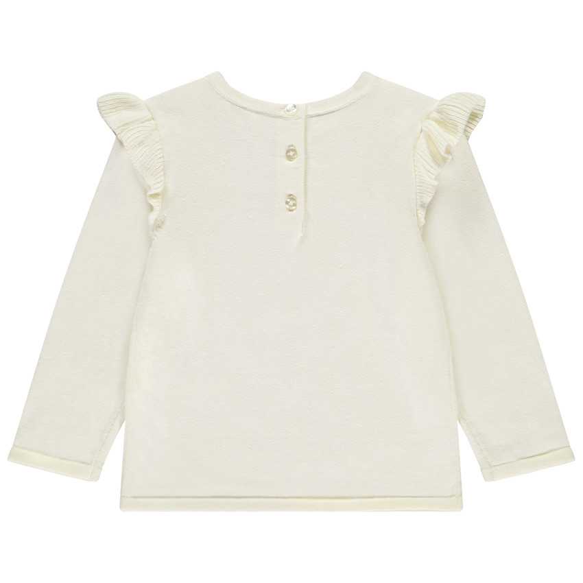 Pull à manches longues avec print fantaisie pour bébé fille 