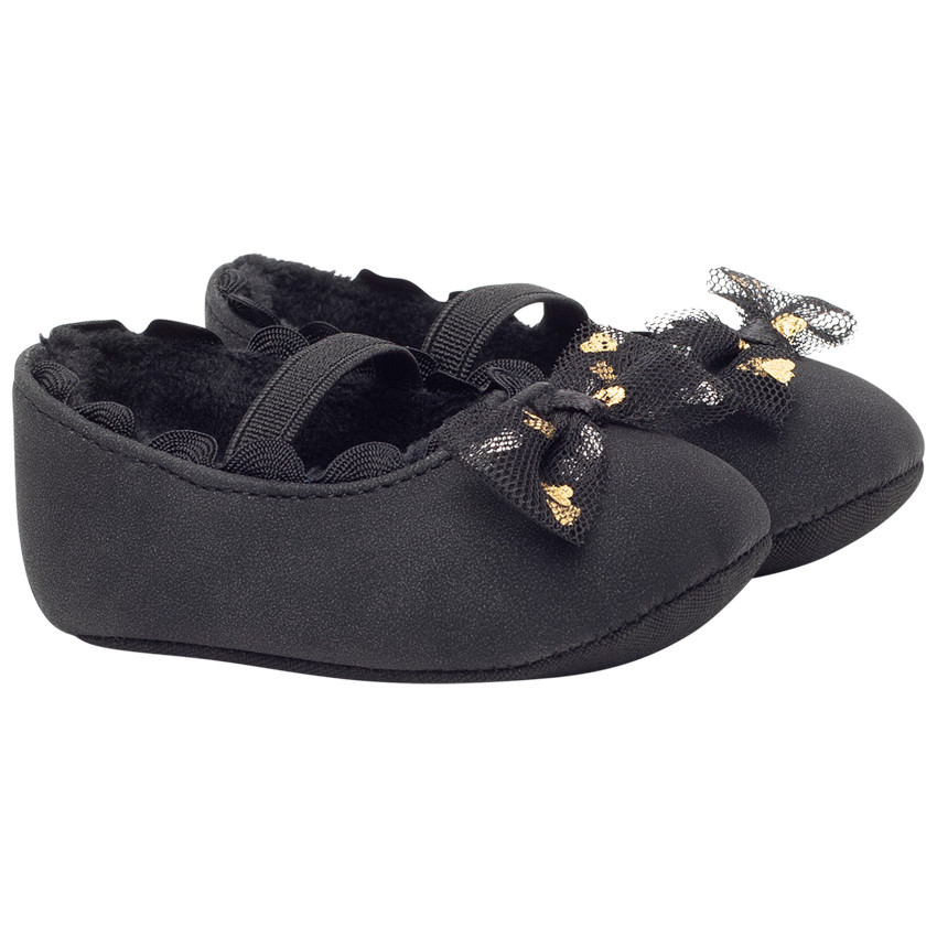 Babies avec noeud fantaisie en tulle imprimé coeurs pour bébé fille 