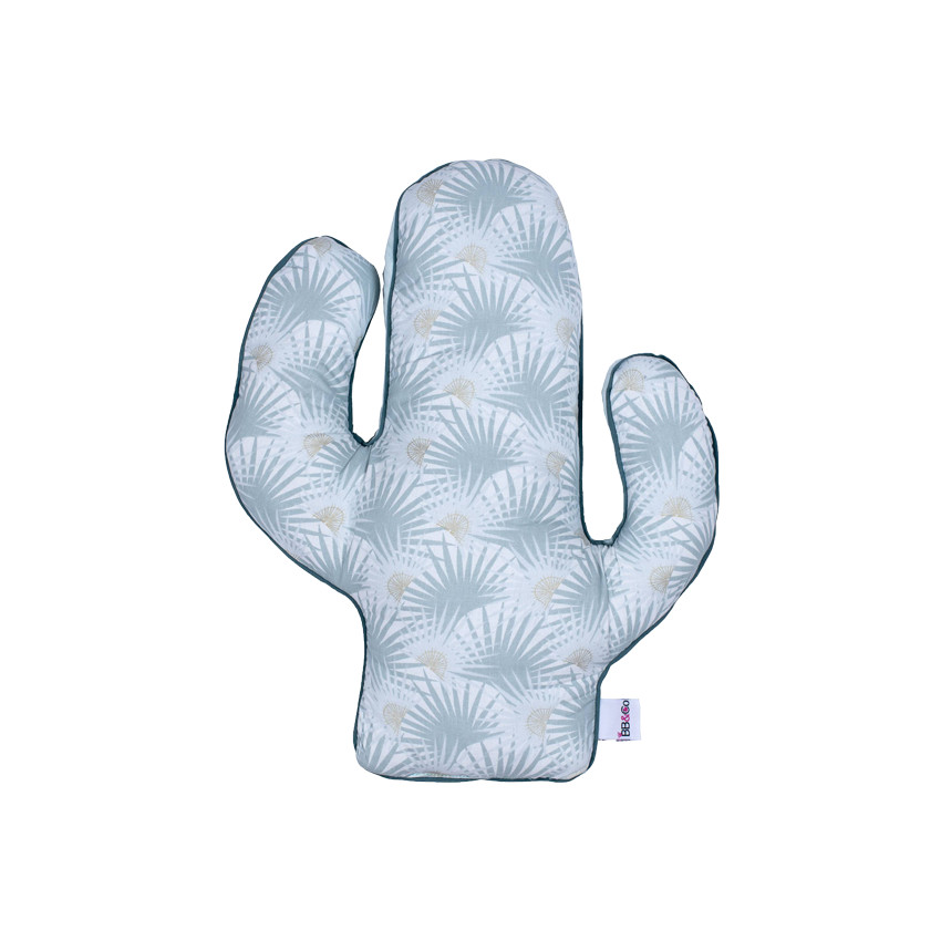 Coussin décoratif en forme de cactus imprimé palmiers - Palm Springs  