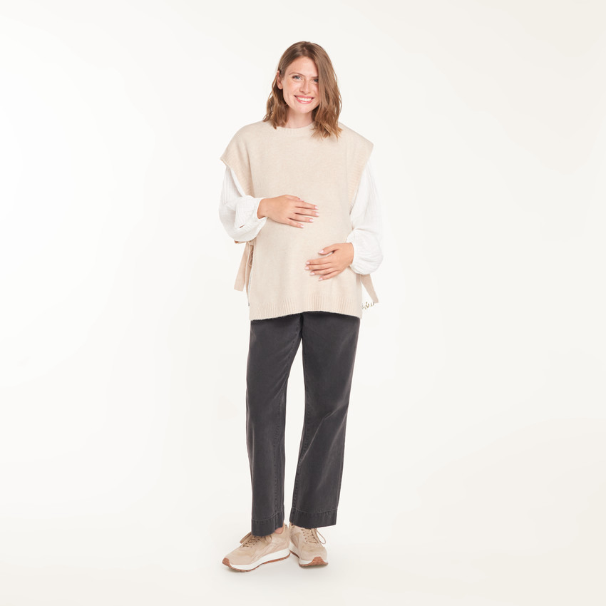 Pull de grossesse sans manches 