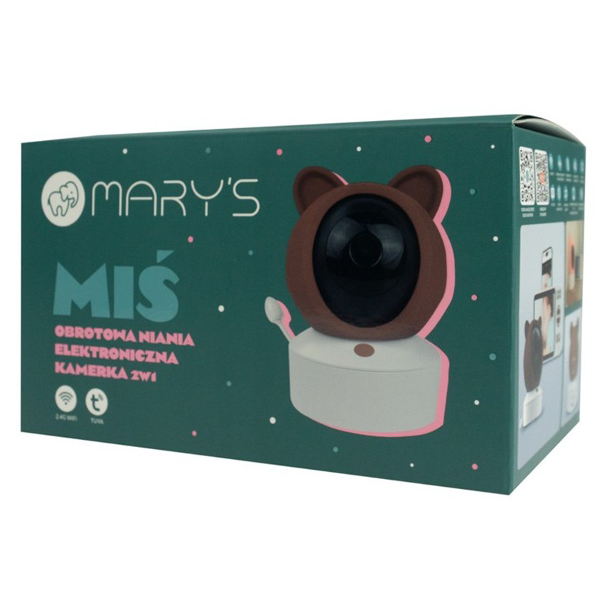 Babyphone vidéo 2-en-1 Ours Brun 