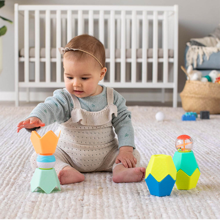 Coffret d’éléments à empiler Balls, Blocks & Cups Stack & Link 