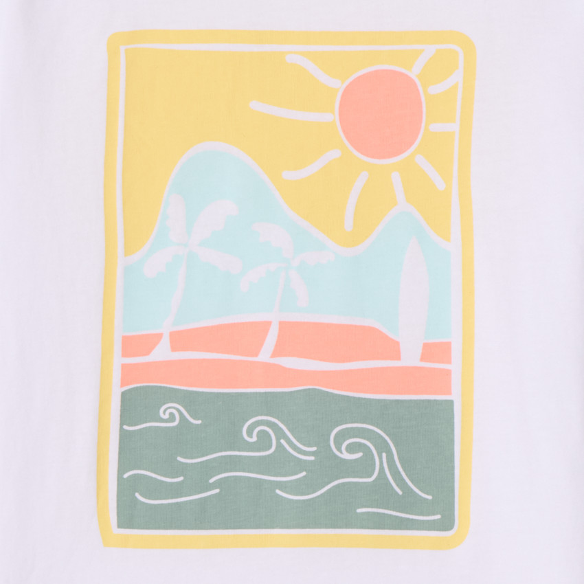 T-shirt manches courtes en jersey print fantaisie pour garçon 