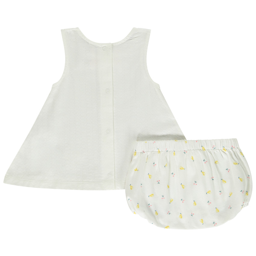 Set in jersey top + bloomer voor baby meisje 