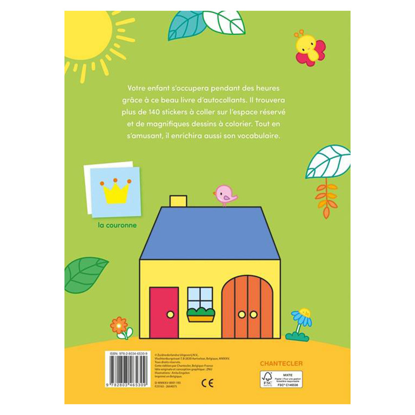 Livre FR Collages et coloriages Mes premiers mots 3/5A 