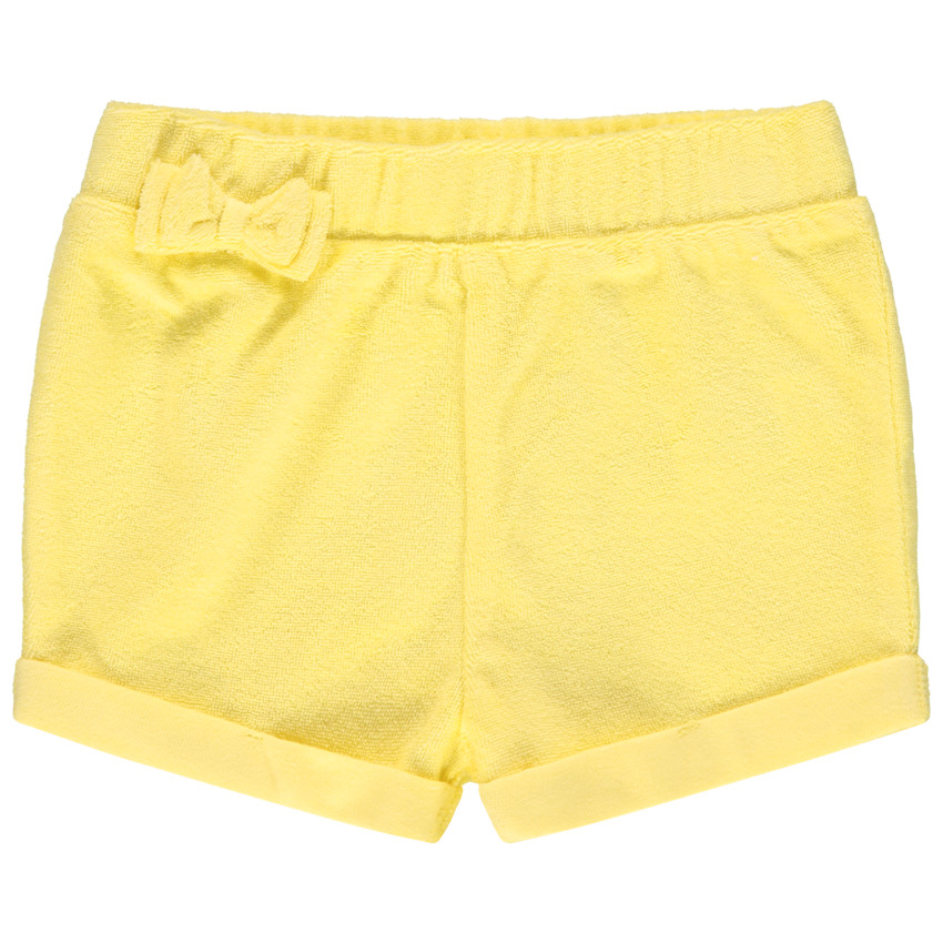 Short en éponge avec noeud à la taille 